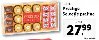 Lidl Ferrero prestige selecție praline 246g Ofertă