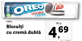 Lidl Oreo biscuiți cu cremă dublă 185g Ofertă