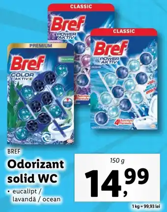 Lidl Bref odorizant solid wc 150g Ofertă