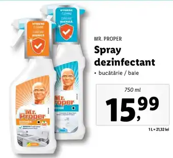 Lidl Mr. Proper spray dezinfectant 750ml Ofertă