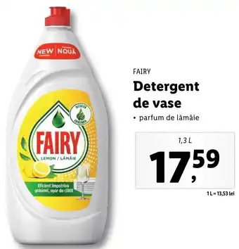 Lidl Fairy detergent de vase 1.3l Ofertă