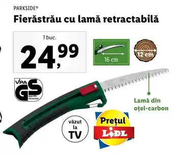 Lidl Parkside fierăstrău cu lamă retractabilă 1 buc Ofertă