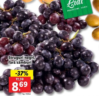 Lidl Lidl piața struguri negri fără sâmburi 500g Ofertă