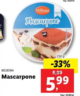Milbona mascarpone 250g