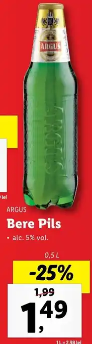 Lidl Argus bere pils 0.5l Ofertă