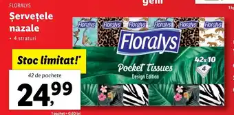 Lidl Floralys șervețele nazale 42 de pachete Ofertă