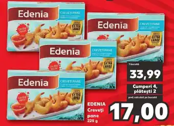 Kaufland Edenia creveți pane 225g Ofertă