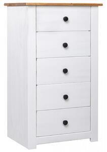 Favi Servanta, alb, 46 x 40 x 89 cm, lemn de pin, gama panama - v282651v Ofertă