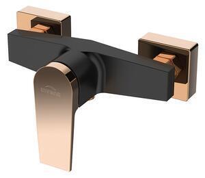 Baterie de dus midnight negru-rose gold
