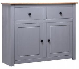 Servanta, gri, 93 x 40 x 80 cm, lemn masiv pin, gama panama - v282698v