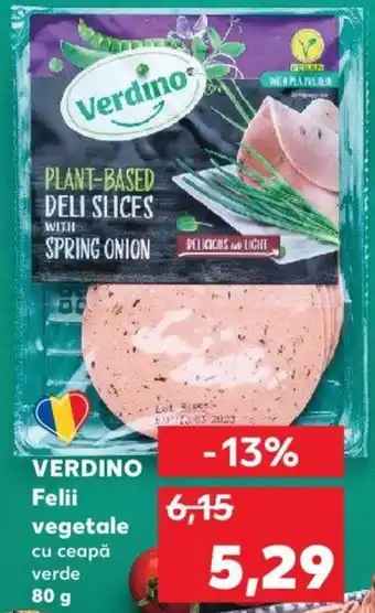 Kaufland Verdino felii vegetale 80g Ofertă