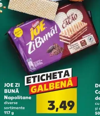 Kaufland Nestle joe zi bună napolitane 117g Ofertă