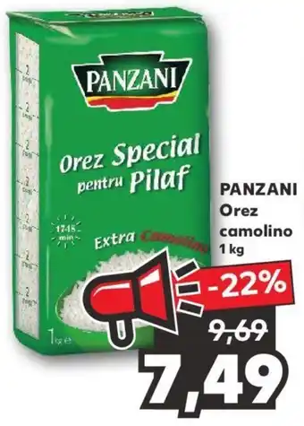 Kaufland Panzani orez camolino 1kg Ofertă