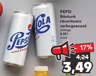 Kaufland Pepsi băutură răcoritoare carbogazoasă 0.33l Ofertă