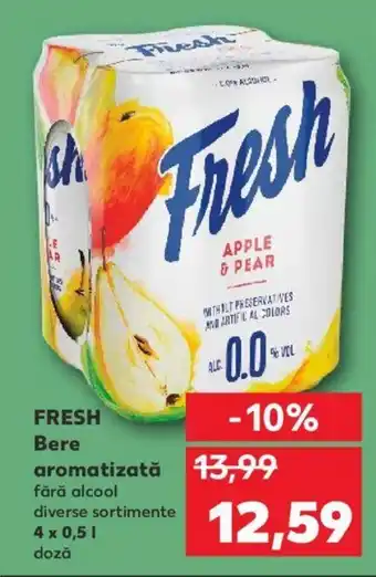 Kaufland Fresh bere aromatizată 4 x 0.5l Ofertă
