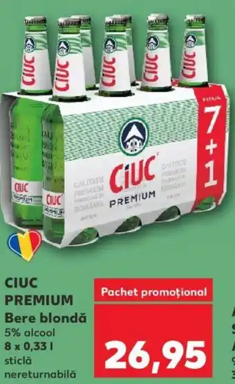 Kaufland Ciuc premium bere blondă 8 x 0.33l Ofertă