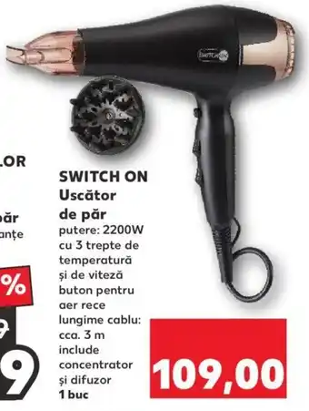 Kaufland Switch on uscător de păr 1 buc Ofertă