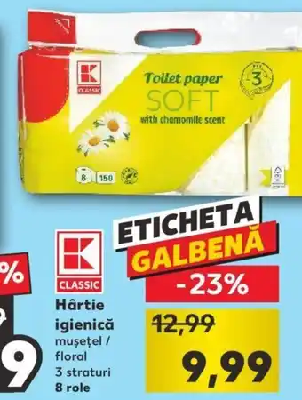 Kaufland classic hârtie igienică 8 role