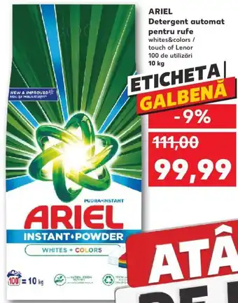 Kaufland Ariel detergent automat pentru rufe 10 kg Ofertă