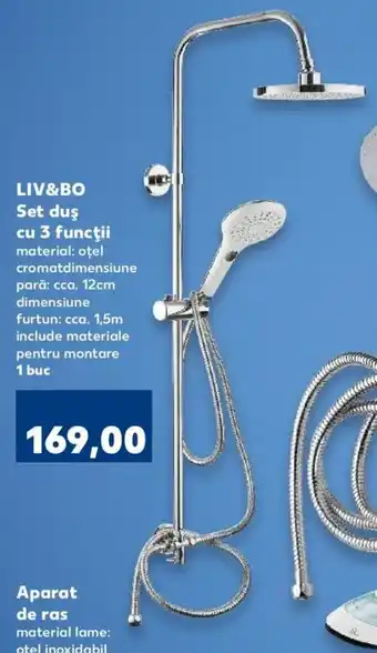 Kaufland Liv&bo set duș cu 3 funcții 1 buc Ofertă