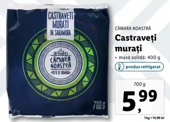 Lidl Cămara noastră castraveți murați 700g Ofertă