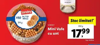 Lidl Sondey mini vafe cu unt 350g Ofertă