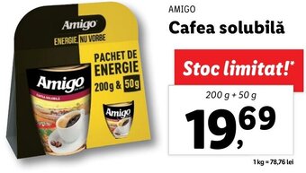 Amigo cafea solubilă 200g + 50g