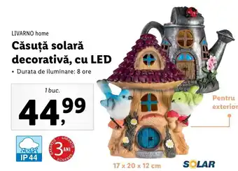 Lidl Livarno home căsuță solară decorativă cu led 1 buc Ofertă