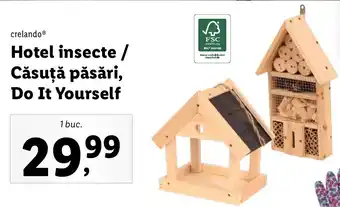 Lidl Crelando hotel insecte căsuță păsări do it yourself 1 buc Ofertă