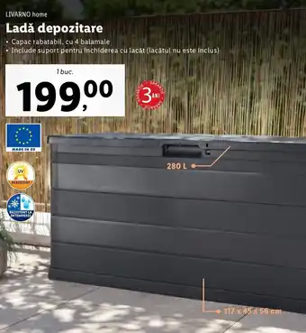 Lidl Livarno home ladă depozitare 1 buc Ofertă