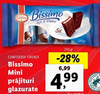 Lidl Confiserie firenze bissimo mini prăjituri glazurate 210g Ofertă