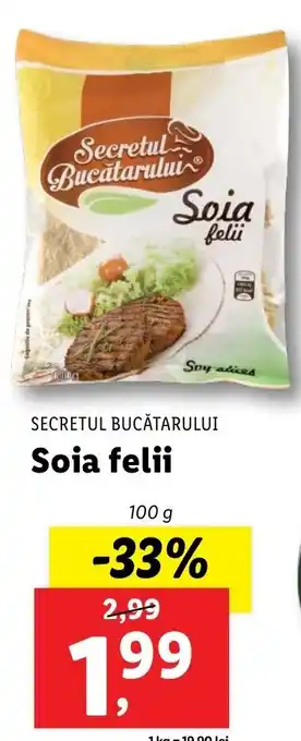 Lidl Sercretul bucătarului soia felii 1000g Ofertă
