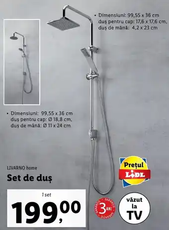 Livarno home set de duș 1 set