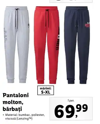 Lidl Pantaloni molton bărbați 1 per Ofertă