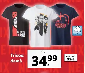 Lidl Tricou damă 1 buc Ofertă
