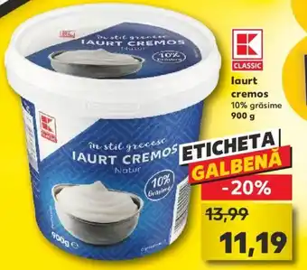 Kaufland Kaufland classic iaurt cremos 900g Ofertă