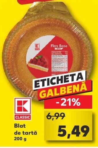 Kaufland classic blat de tartă 200g