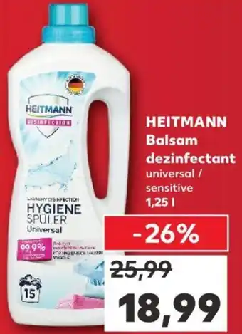 Kaufland Heitmann balsam dezinfectant 1.25l Ofertă