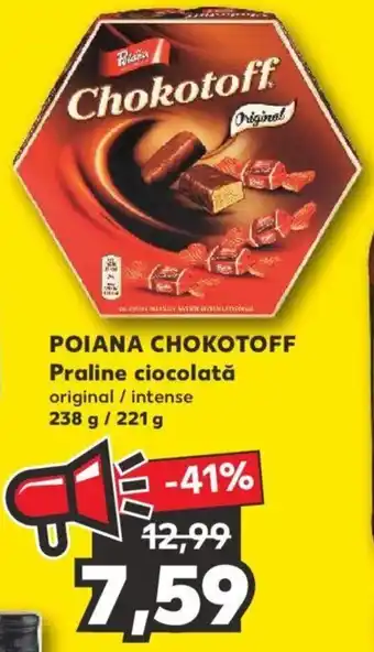 Kaufland Poiana chokotoff praline ciocolată 238 / 221g Ofertă