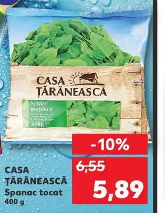 Kaufland Casa țărănească spanac tocat 400g Ofertă