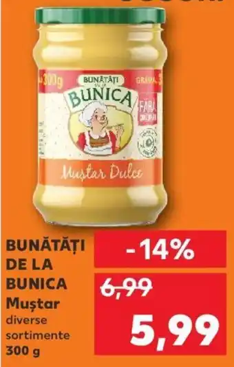 Kaufland Bunătăți de la bunica muștar 300g Ofertă