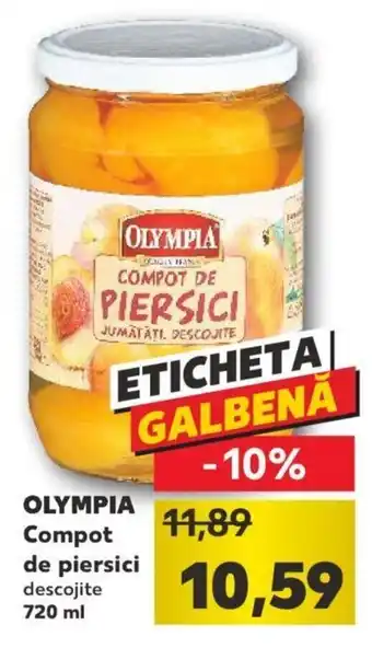 Kaufland Olympia compot de piersici 720ml Ofertă