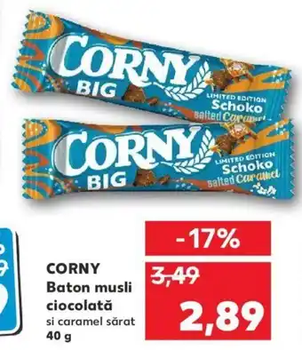 Kaufland Corny baton musli ciocolată 40g Ofertă