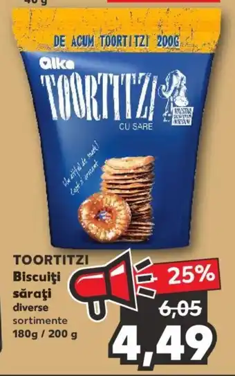Kaufland Toortitzi biscuiți sărați 180 / 200g Ofertă