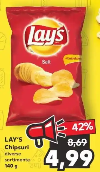 Kaufland Lay's chipsuri 140g Ofertă