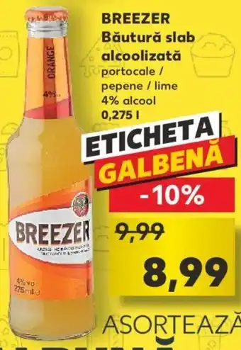 Kaufland Breezer băutură slab alcoolizată 0.275l Ofertă