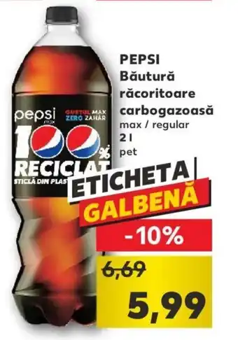 Kaufland Pepsi băutură răcoritoare carbogazoasă 2l Ofertă