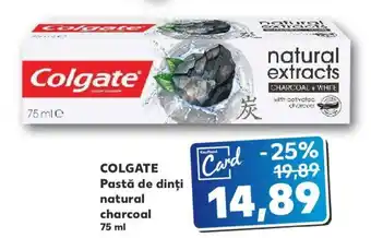Kaufland Colgate pastă de dinți natural charcoal 75ml Ofertă