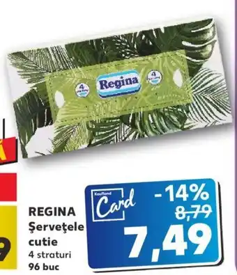 Kaufland Regina șervețele cutie 96 buc Ofertă