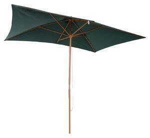 Outsunny umbrela din lemn pentru extern gradina 2x3m verde | aosom ro